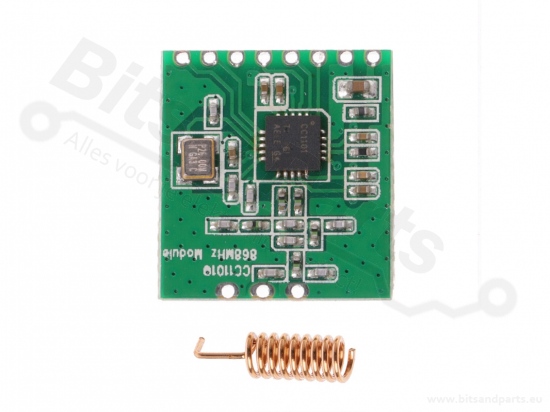 RF Transceiver 868MHz CC1101 met antenne